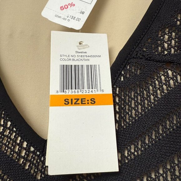 NEIMAN MARCUS 5 Twelve Dress Small Fringe Flapper Black Lace NWT - Picture 6 of 10